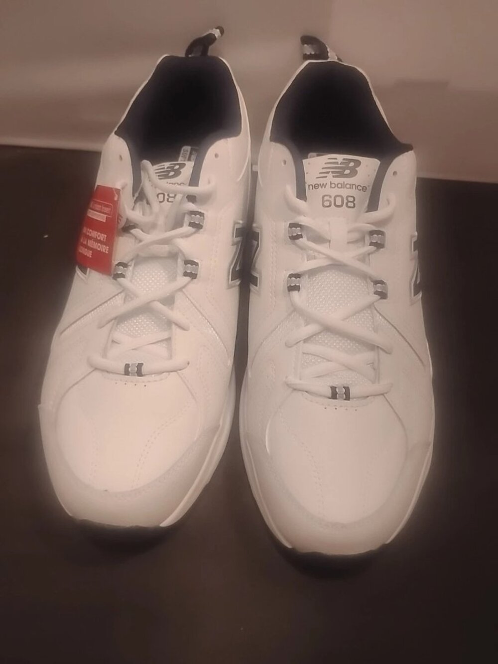 New Balance 608 2E Men's 14 2E White Blue Cross Trainer Sneaker Tennis Shoes